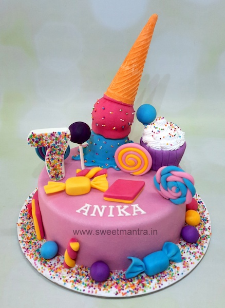 Candyland theme cake
