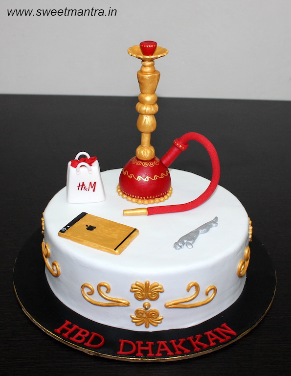 Hookah design cake