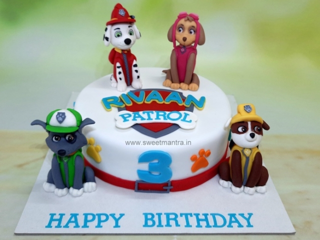 Paw Patrol family cake