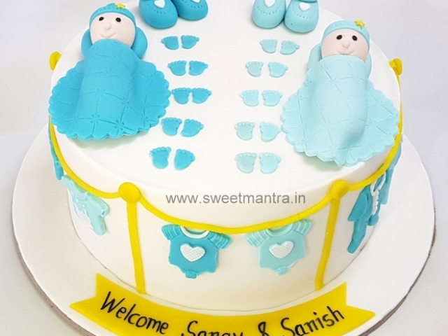 Cake for twin boys