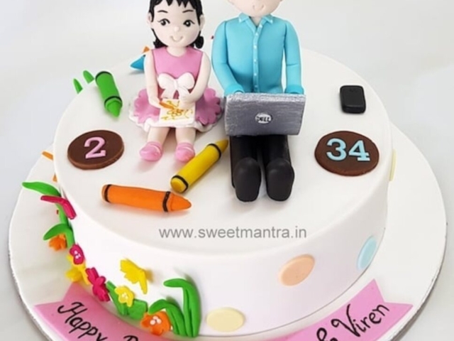 Father and Daughter cake