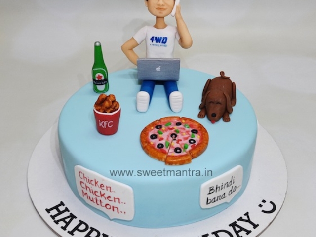 Personalised cake for husband