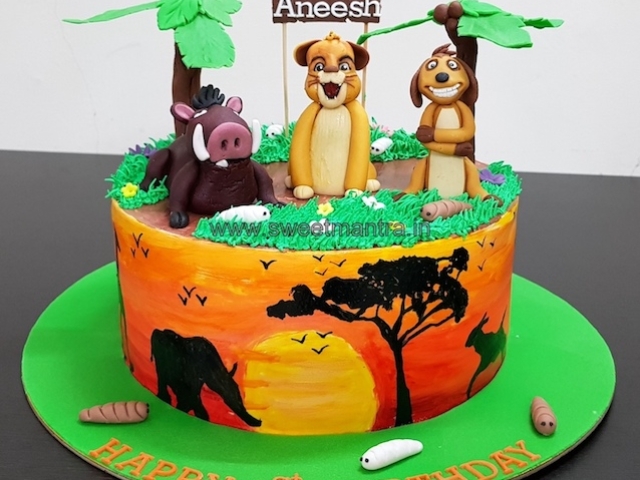 Simba Jungle cake
