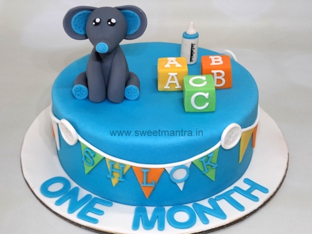 1st month birthday cake