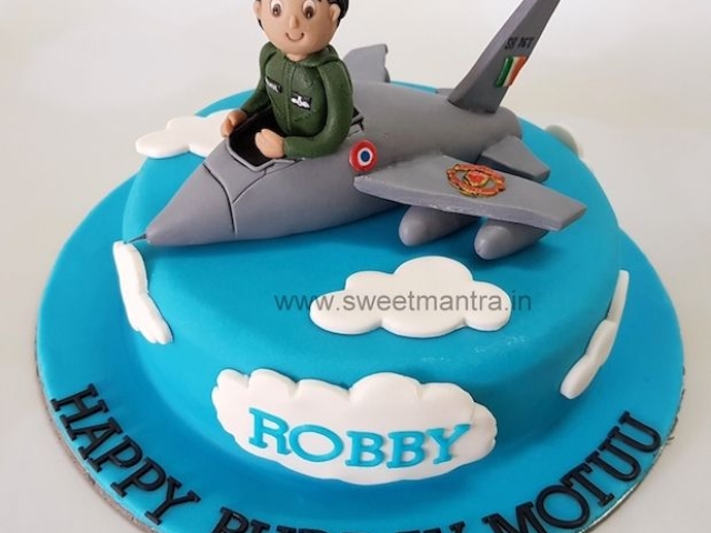 Air force pilot theme cake