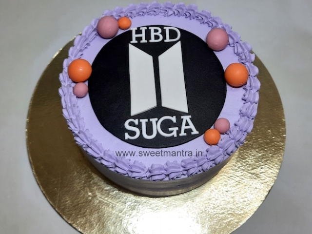 BTS purple cake