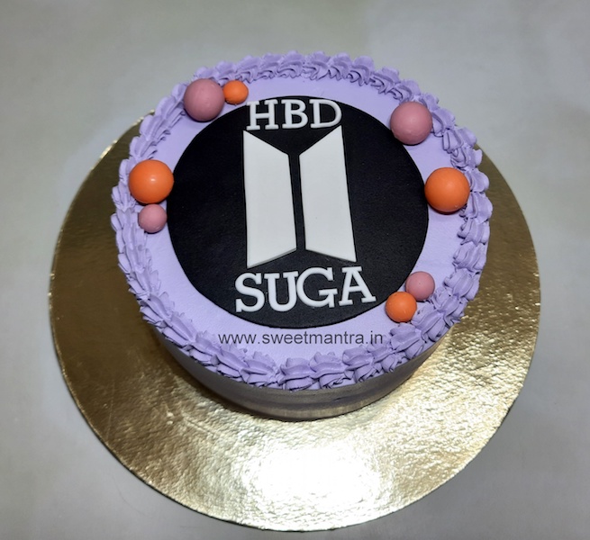 BTS purple cake