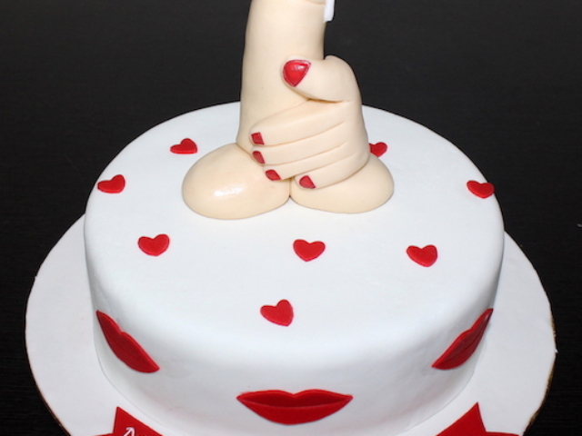 Cake with adult genitals
