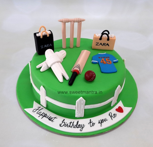 Cricket lover cake