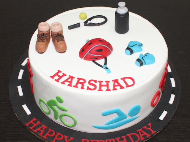 Cycling and fitness cake