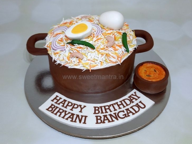 Egg Biryani cake