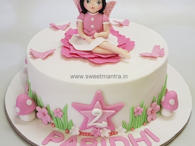 Fairy and butterfly cake