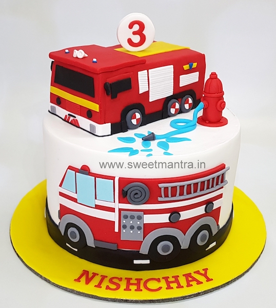 Fire engine cake