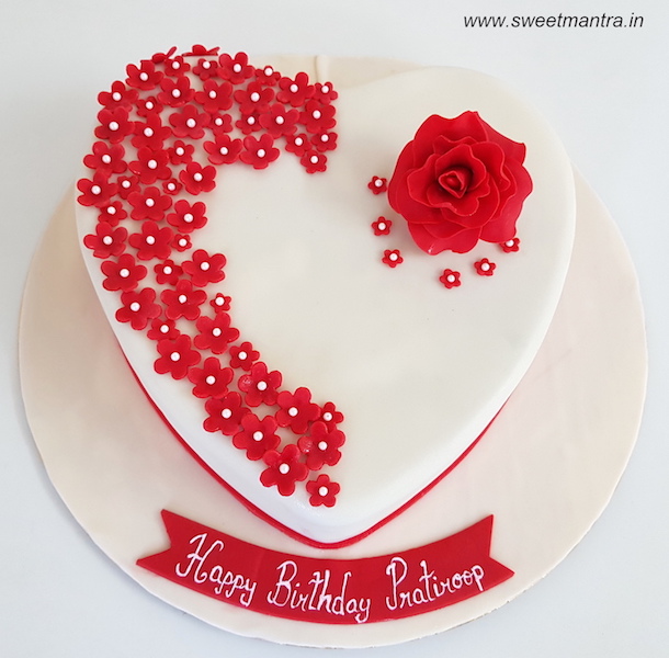 Heart cake for husband