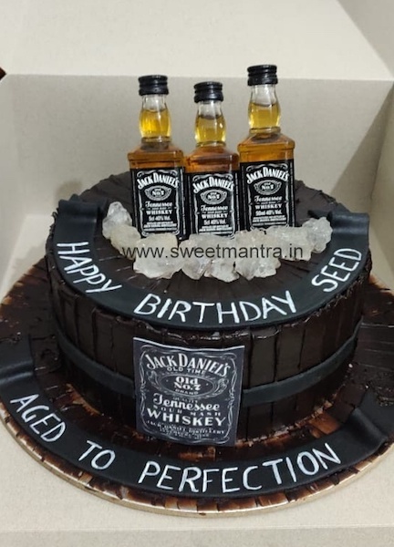 Jack Daniels barrel cake