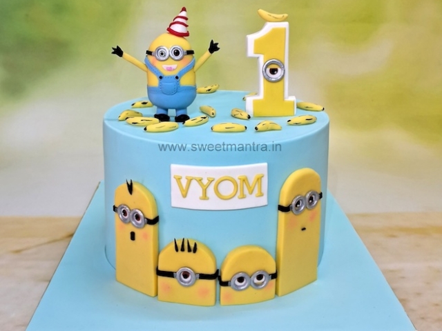 Minion 1st birthday cake