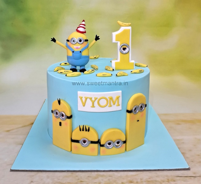 Minion 1st birthday cake