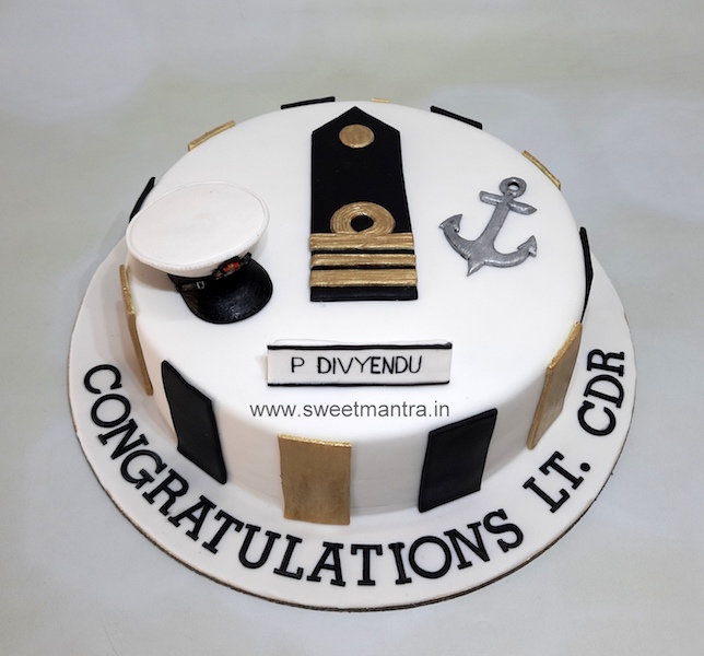 Navy promotion cake