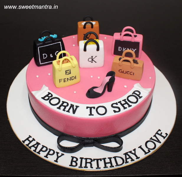 Pink Shopping cake