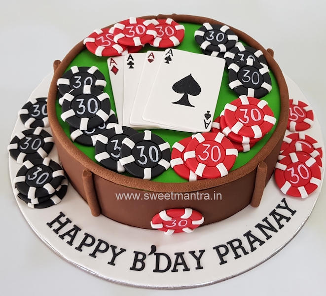 Poker lover cake