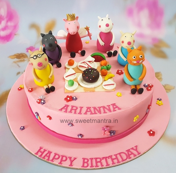 Princess Peppa Pig birthday cake