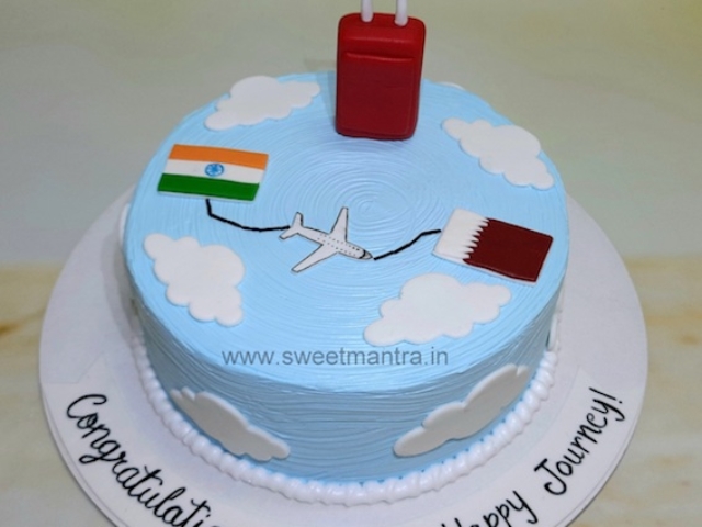 Qatar travel cake