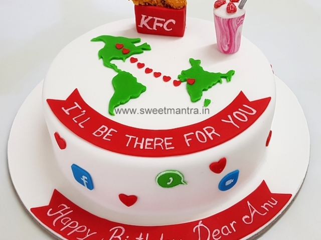 US to India love cake