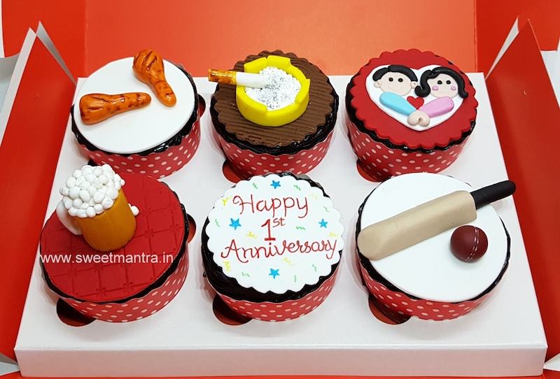 1st Anniversary cupcakes
