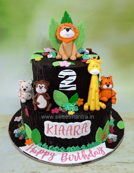 2 tier Jungle cake