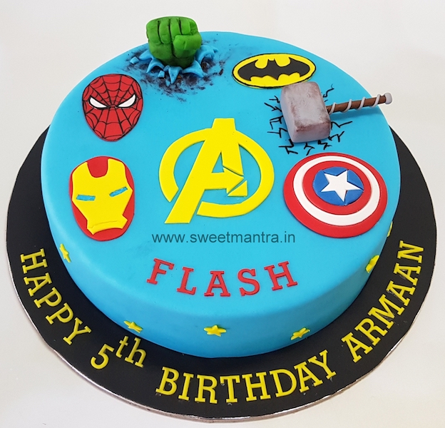 Avengers weapons cake