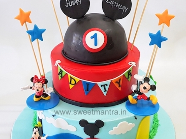 Mickey Mouse 3 tier cake