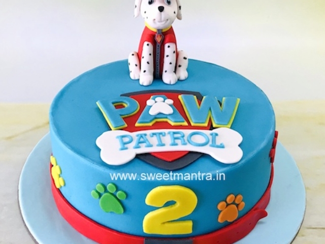 Paw Patrol dog design cake