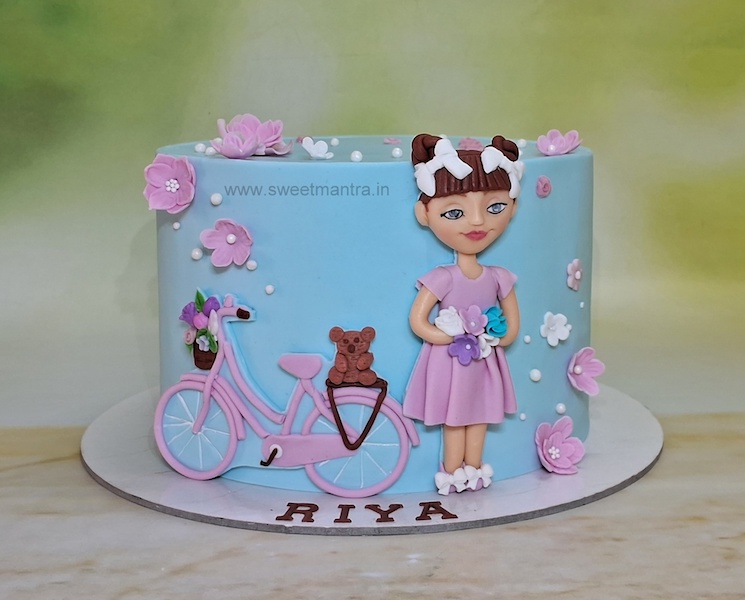 Cycle cake for girl