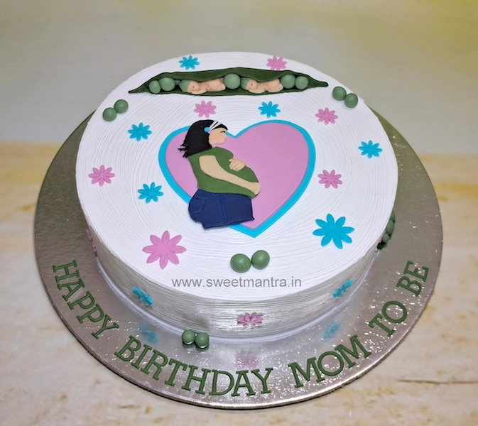 Expecting twins cake