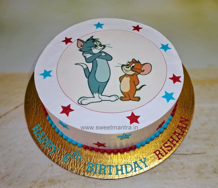 Tom and Jerry cream cake