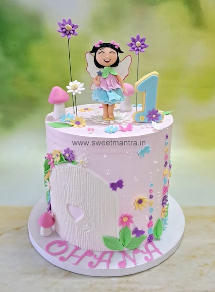 Beautiful Fairy cake for 1st birthday