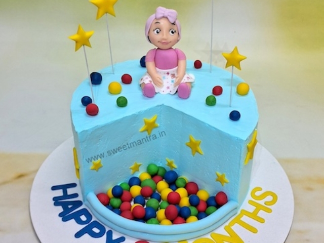 9 months cake for girl