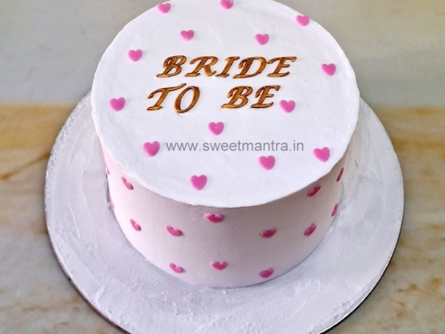 Bachelorette cake in whipped cream