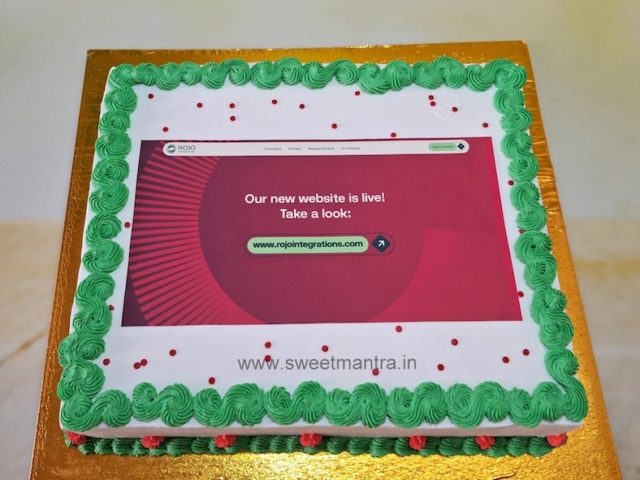 Cake for new company website