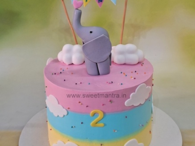 Customised cake for 2nd birthday