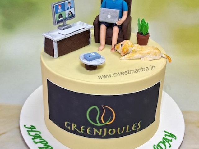 Customized cake for company CEO birthday