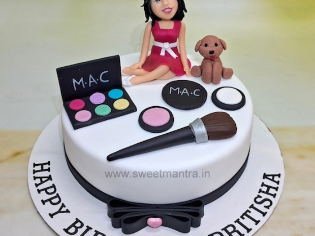 Customised cake for wife with pet dog